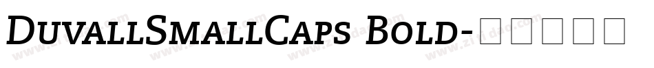 DuvallSmallCaps Bold字体转换